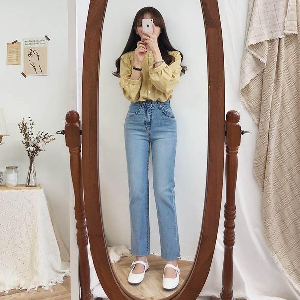 チェック柄ロングスリーブシャツ 4743-画像19-韓国ファッション通販POPREA［ポップリア］