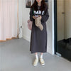 ロゴプリントトレーナーワンピース 4688-画像19-韓国ファッション通販POPREA［ポップリア］