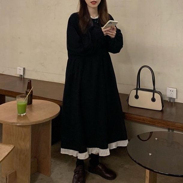 Aラインフリルワンピース 5086-画像19-韓国ファッション通販POPREA［ポップリア］