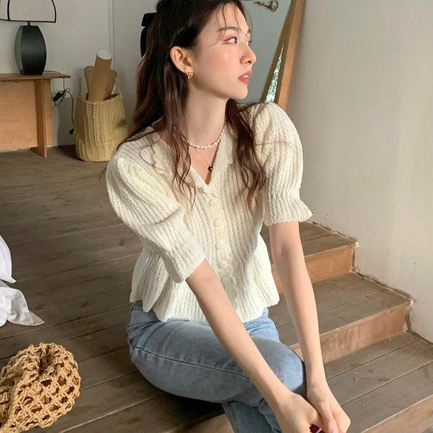 ロマンティックフリルサマーニット 5163-画像19-韓国ファッション通販POPREA［ポップリア］