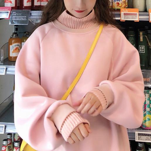 ステッチハイカラーレイヤードスウエット 4762-画像20-韓国ファッション通販POPREA［ポップリア］