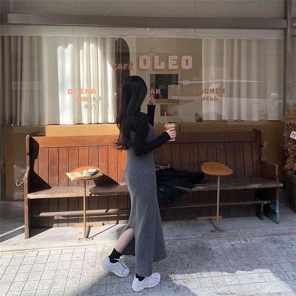 ニットキャミソールロングワンピース 4735-画像20-韓国ファッション通販POPREA［ポップリア］