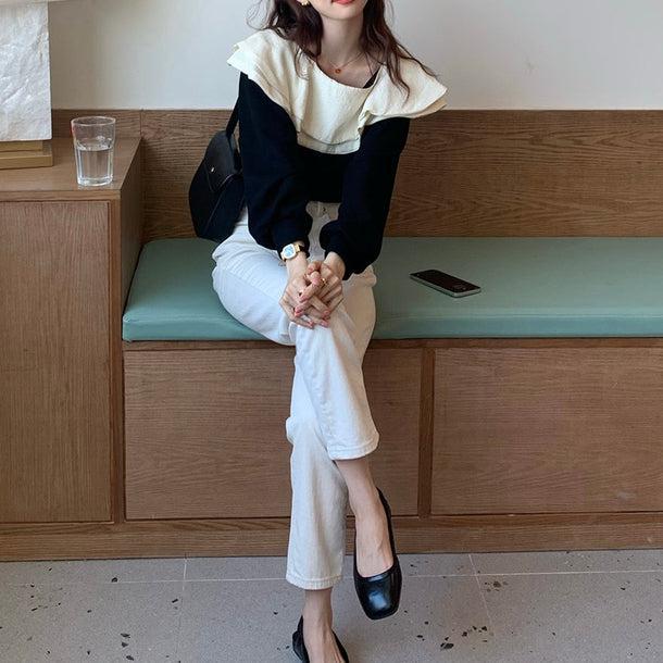 ダブルフリルカラートップス 5094-画像20-韓国ファッション通販POPREA［ポップリア］