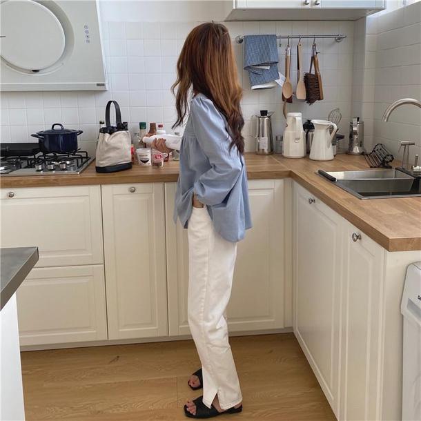 ベーシックピンタックシャツ 4744-画像20-韓国ファッション通販POPREA［ポップリア］