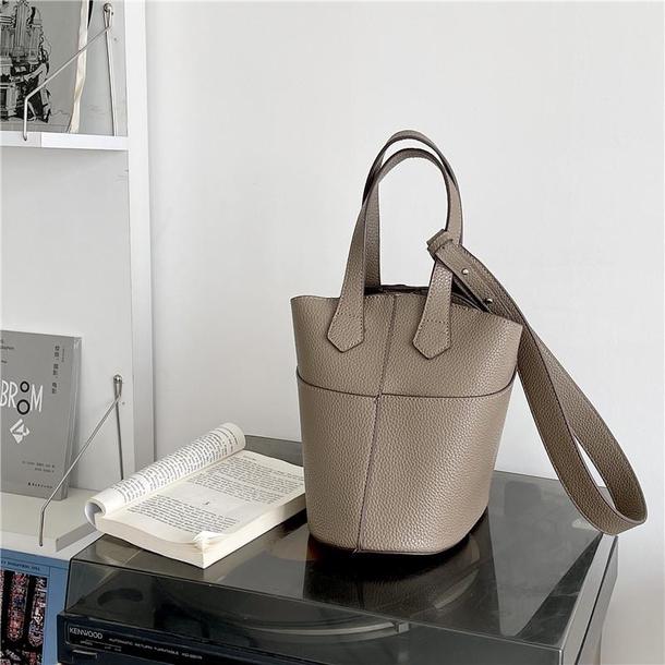 レザー調ポータブルバケットバッグ 4835-画像20-韓国ファッション通販POPREA［ポップリア］