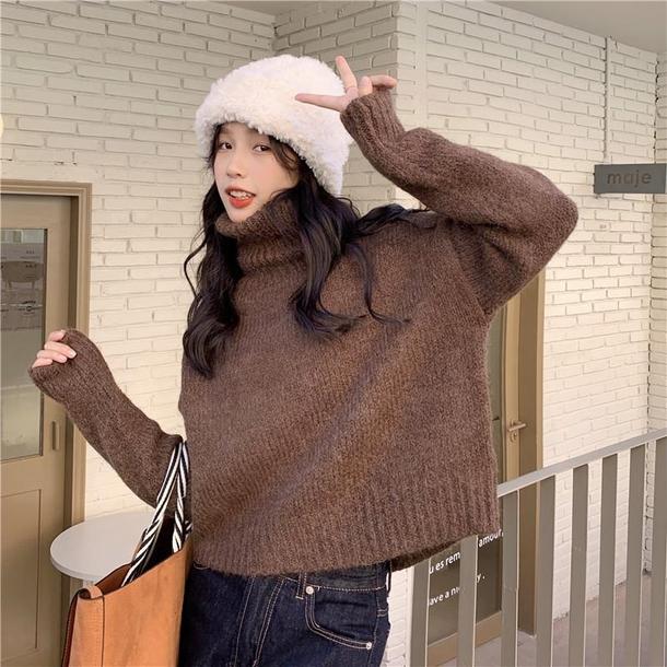 ベーシックタートルネックショートニット 4871-画像20-韓国ファッション通販POPREA［ポップリア］