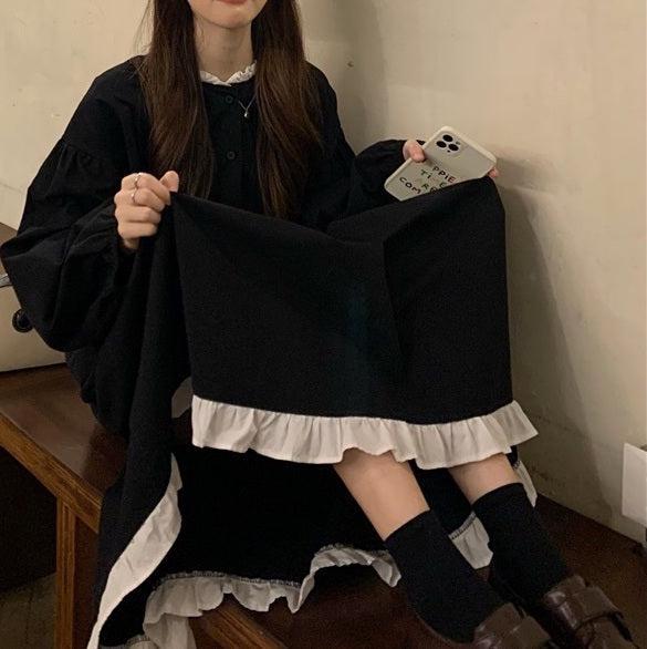 Aラインフリルワンピース 5086-画像21-韓国ファッション通販POPREA［ポップリア］