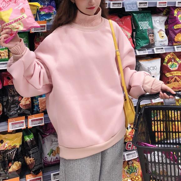 ステッチハイカラーレイヤードスウエット 4762-画像21-韓国ファッション通販POPREA［ポップリア］