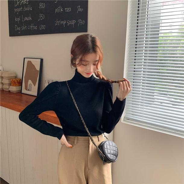 パフスリデザインニット 5024-画像21-韓国ファッション通販POPREA［ポップリア］