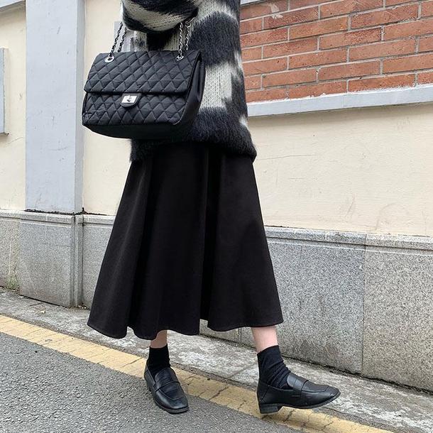 ハイウエストフレアスカート 4888-画像21-韓国ファッション通販POPREA［ポップリア］