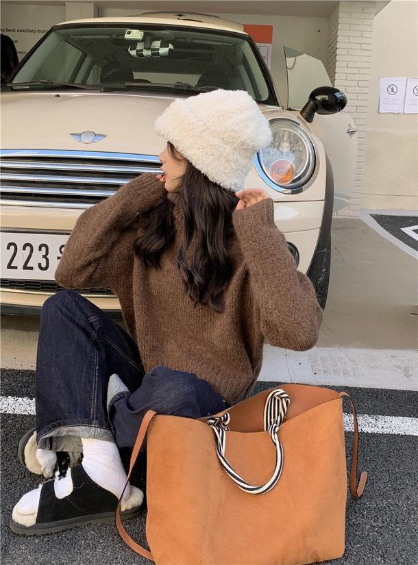 ベーシックタートルネックショートニット 4871-画像21-韓国ファッション通販POPREA［ポップリア］