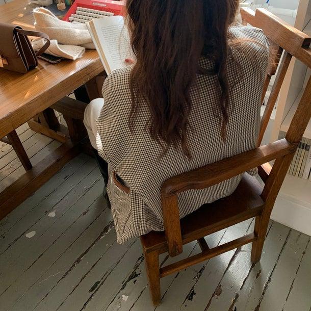 リバーシブルチェックボアジャケット 4934-画像21-韓国ファッション通販POPREA［ポップリア］