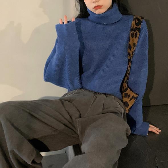 ハイネックワンポイントボリュームニット 4916-画像21-韓国ファッション通販POPREA［ポップリア］