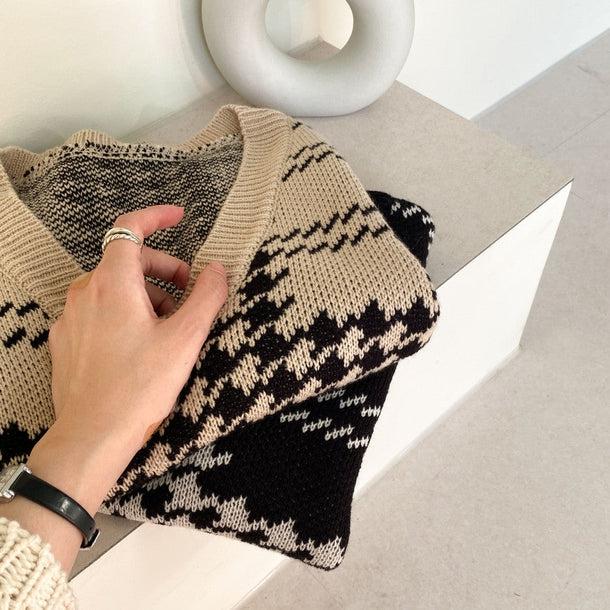 チェックニットベスト 5043-画像21-韓国ファッション通販POPREA［ポップリア］