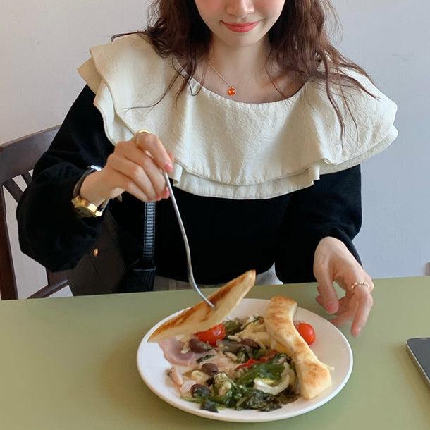 ダブルフリルカラートップス 5094-画像22-韓国ファッション通販POPREA［ポップリア］