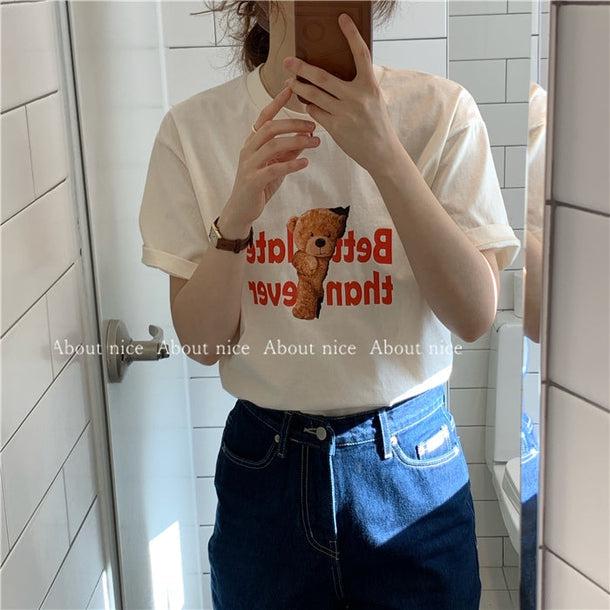 くまちゃんTシャツ 5103-画像22-韓国ファッション通販POPREA［ポップリア］