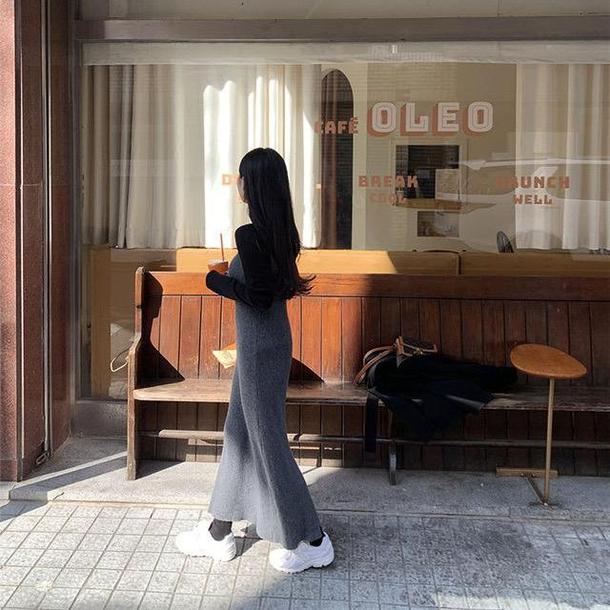 ニットキャミソールロングワンピース 4735-画像22-韓国ファッション通販POPREA［ポップリア］