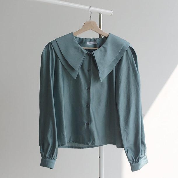 ダブルハンサムカットカラーブラウス 5113-画像22-韓国ファッション通販POPREA［ポップリア］