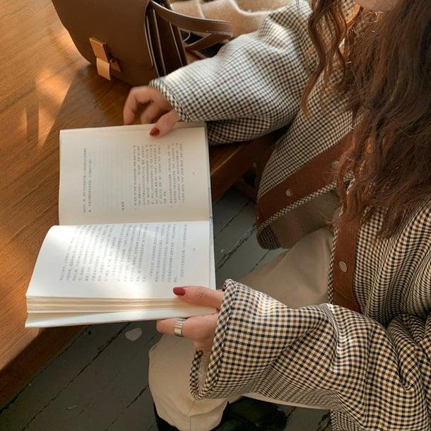 リバーシブルチェックボアジャケット 4934-画像22-韓国ファッション通販POPREA［ポップリア］