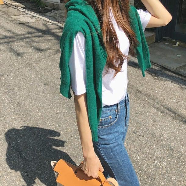 ラウンドネックショートカーディガン 4972-画像22-韓国ファッション通販POPREA［ポップリア］