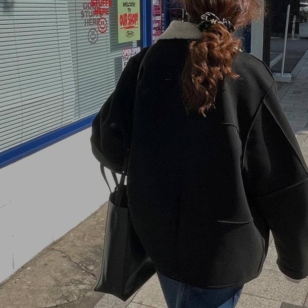 ムートンタッチブラウンジャケット 4886-画像23-韓国ファッション通販POPREA［ポップリア］