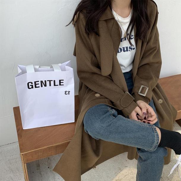 ダブルブレストベルトロングコート 4906-画像23-韓国ファッション通販POPREA［ポップリア］