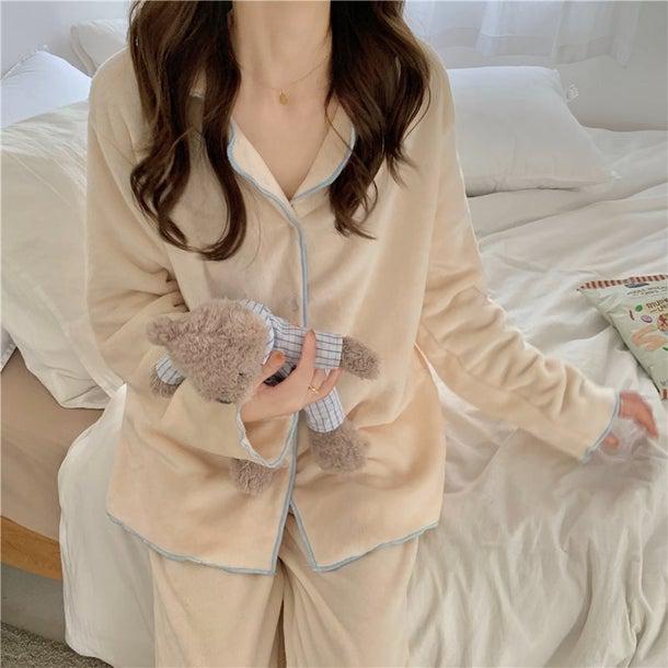 ふわふわベロアパジャマ 4961-画像23-韓国ファッション通販POPREA［ポップリア］