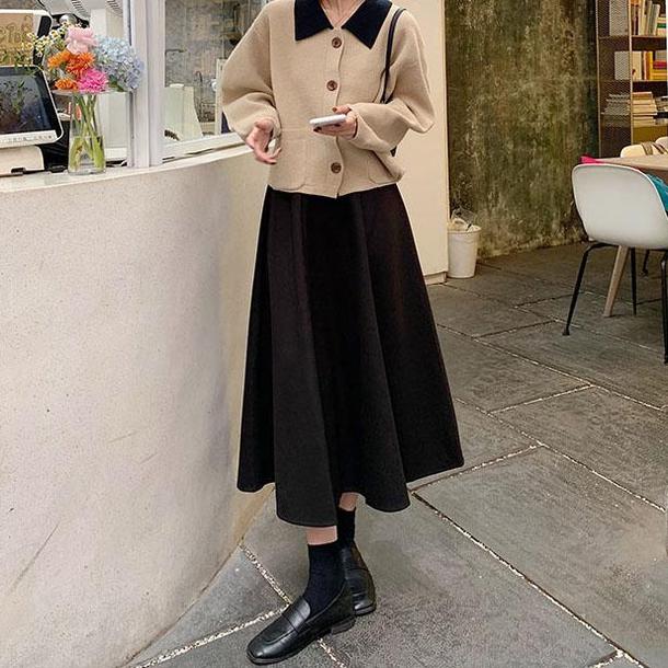 ハイウエストフレアスカート 4888-画像24-韓国ファッション通販POPREA［ポップリア］