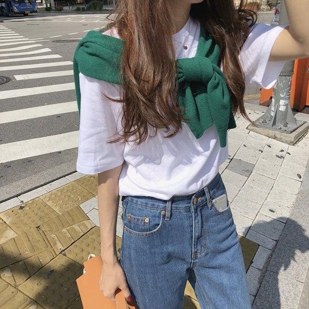 ラウンドネックショートカーディガン 4972-画像24-韓国ファッション通販POPREA［ポップリア］