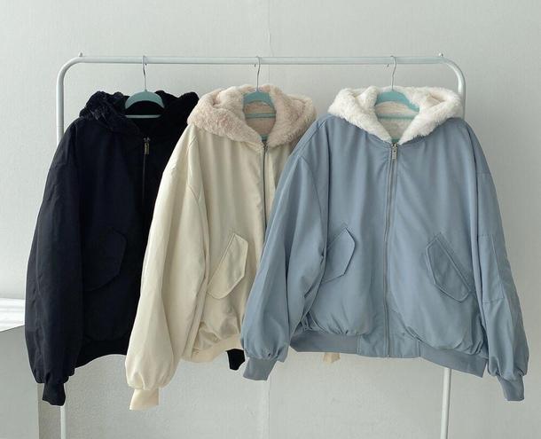 リバーシブルボアダウンコート 4919-画像24-韓国ファッション通販POPREA［ポップリア］