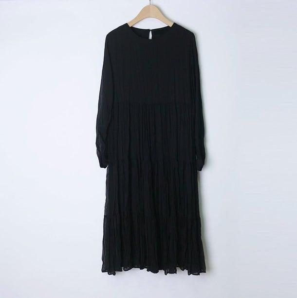 プリーツティアードシフォンワンピ 4995-画像26-韓国ファッション通販POPREA［ポップリア］