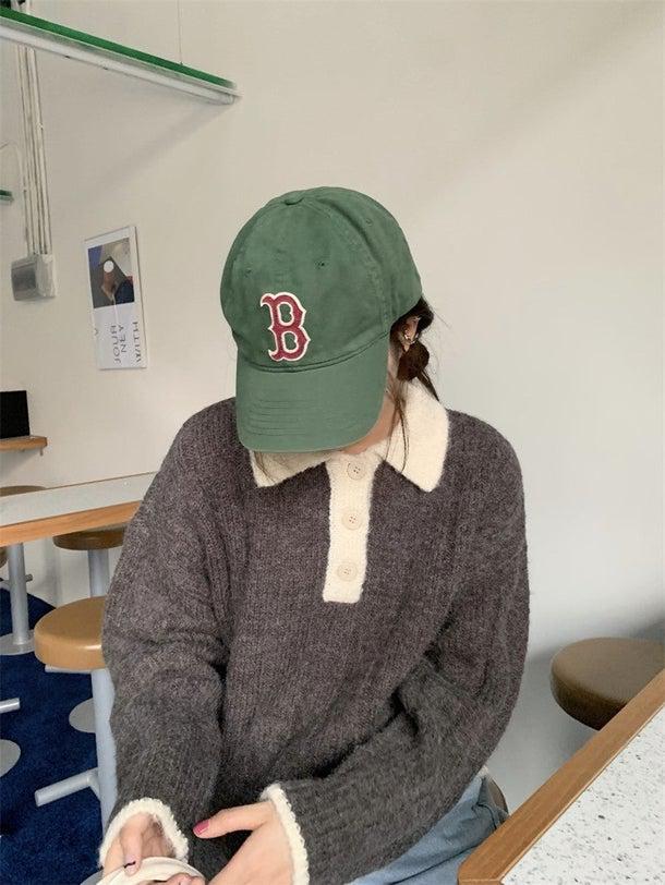 ルーズポロニット 4976-画像27-韓国ファッション通販POPREA［ポップリア］