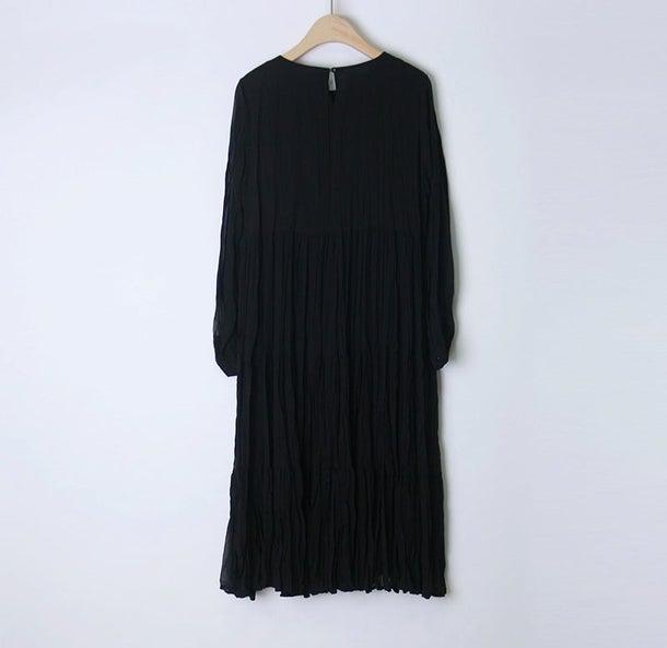 プリーツティアードシフォンワンピ 4995-画像27-韓国ファッション通販POPREA［ポップリア］