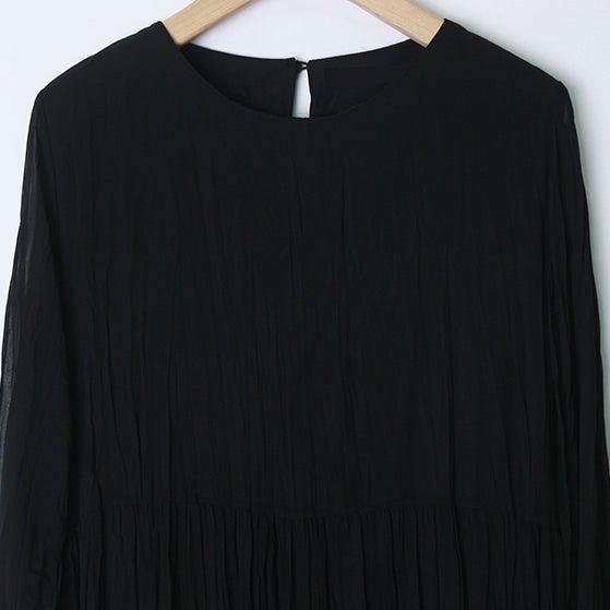 プリーツティアードシフォンワンピ 4995-画像28-韓国ファッション通販POPREA［ポップリア］