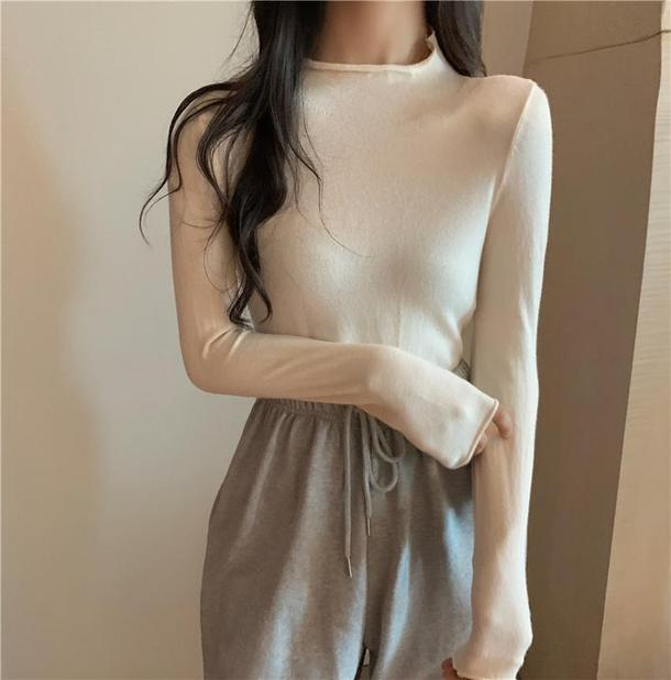 ベーシックハイネックカラートップス 4872-画像29-韓国ファッション通販POPREA［ポップリア］