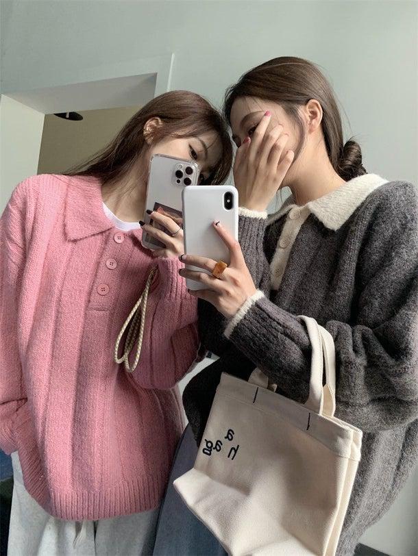 ルーズポロニット 4976-画像29-韓国ファッション通販POPREA［ポップリア］