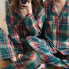 格子縞オータムパジャマ 5409-画像2-韓国ファッション通販POPREA［ポップリア］