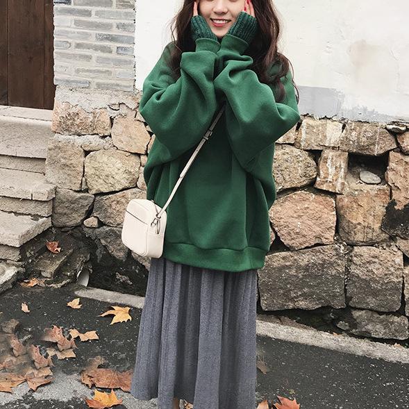 ステッチハイカラーレイヤードスウエット 4762-画像2-韓国ファッション通販POPREA［ポップリア］