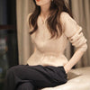 ペプラムベージュウールニット 5502-画像2-韓国ファッション通販POPREA［ポップリア］