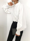 ハイネックルーズランタンスリーブトップス 4707-画像2-韓国ファッション通販POPREA［ポップリア］