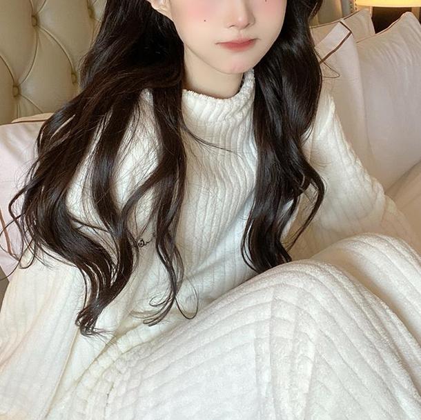 リブルーズウォームルームウェア 4812-画像2-韓国ファッション通販POPREA［ポップリア］