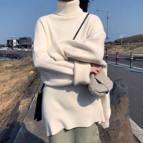 ベーシックタートルネックニット 4776-画像2-韓国ファッション通販POPREA［ポップリア］