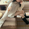 ハーフタートルネックオフショルニット 5663-画像2-韓国ファッション通販POPREA［ポップリア］