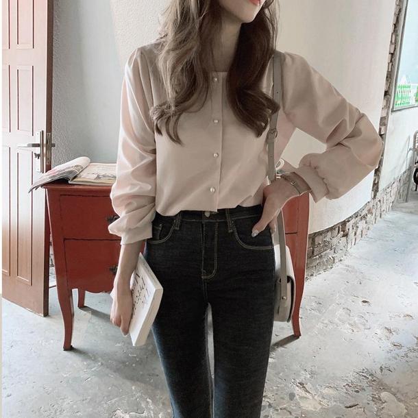 ベーシックスクエアネックトップス 4703-画像2-韓国ファッション通販POPREA［ポップリア］