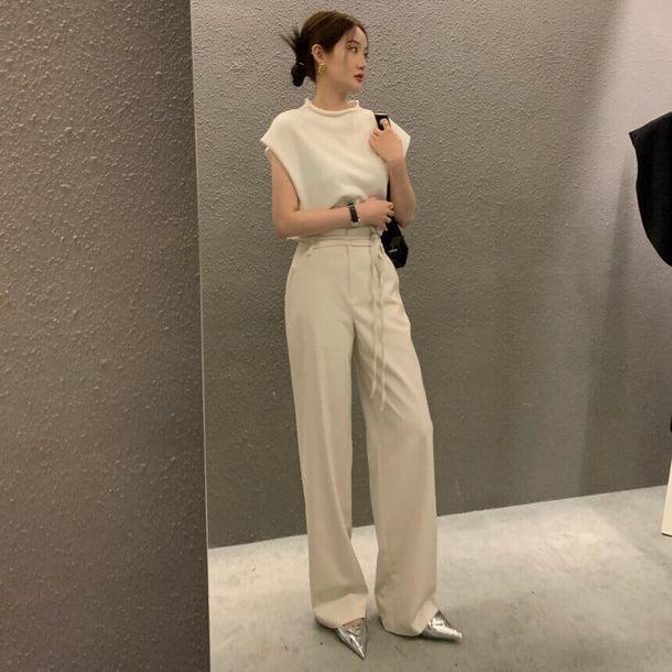 フレンチスリーブサマーニット 5183-画像2-韓国ファッション通販POPREA［ポップリア］