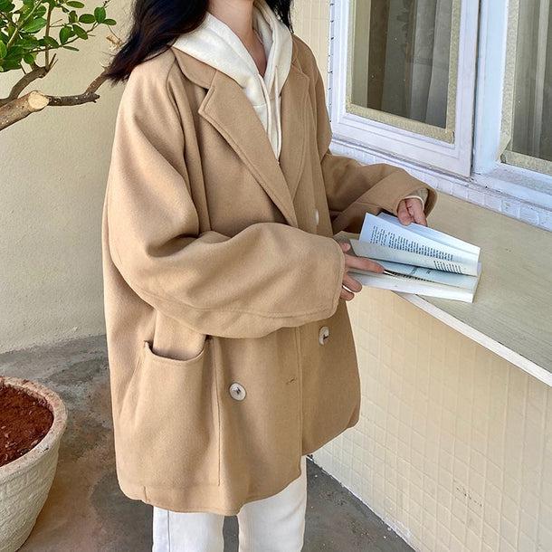 ダブルブレストテラードコート 5082-画像2-韓国ファッション通販POPREA［ポップリア］