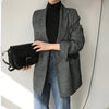 グレンチェックテーラードジャケット 4971-画像2-韓国ファッション通販POPREA［ポップリア］