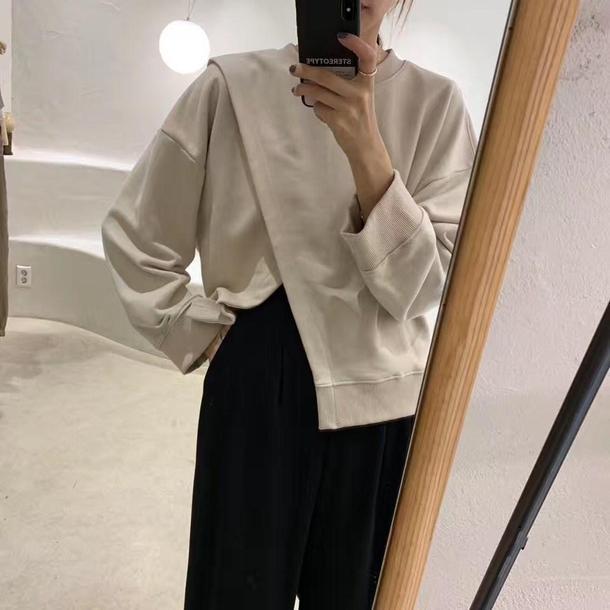 スリットレイヤードプルオーバー 4663-画像2-韓国ファッション通販POPREA［ポップリア］