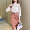 フレンチハイネックブラウス 4721-画像2-韓国ファッション通販POPREA［ポップリア］