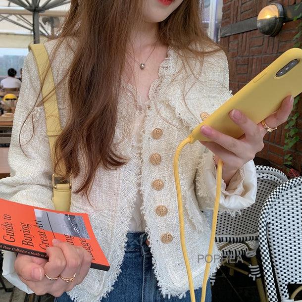 Vネックシフォンレースブラウス﻿ 5146-画像2-韓国ファッション通販POPREA［ポップリア］